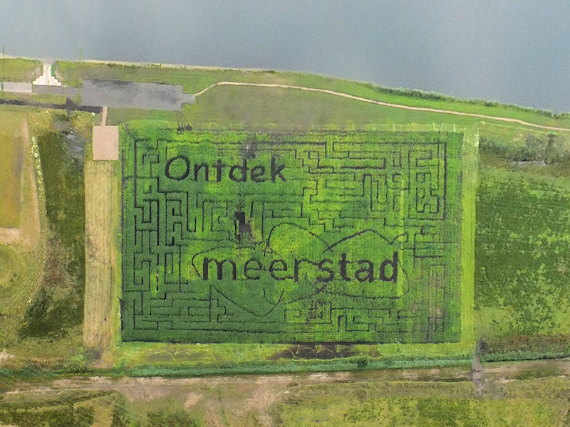 Luchtfoto Maisdoollhof Meerstad juli 2013